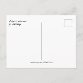 Hummingbird Columbine Welkome lente periwinkle Briefkaart (Achterkant)