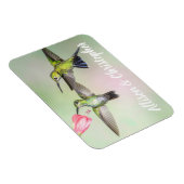 Hummingbird Couple Flying Together Personalized Magneet (Rechterzijde)