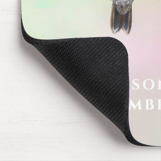 Hummingbird Couple Personalized Muismat (Hoek)