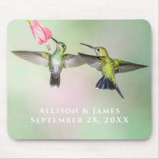 Hummingbird Couple Personalized Muismat