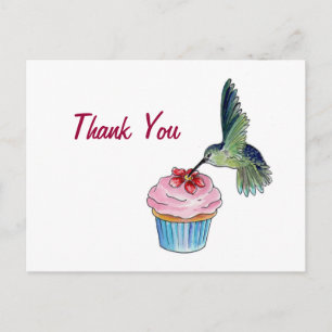 Hummingbird Cupcake Love Briefkaart