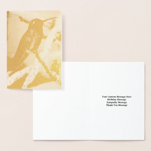 Hummingbird Custom Message Kaart (Display)