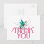 Hummingbird Dank je Briefkaart (Voorkant / Achterkant)