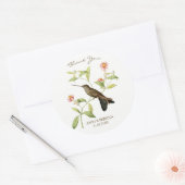 Hummingbird dank u voor vrijgezellenfeest sticker (Envelop)