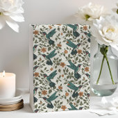 Hummingbird Decoupage Sinaasappel Bloemen Wit Tissuepapier