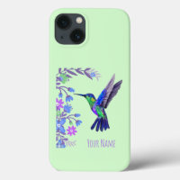 Hummingbird Design Botanische Bloemen Vogelliefheb