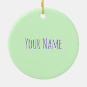 Hummingbird Design Botanische Bloemen Vogelliefheb Keramisch Ornament (Achterkant)