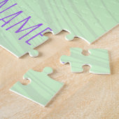 Hummingbird Design Botanische Bloemen Vogelliefheb Legpuzzel (Zijkant)