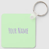 Hummingbird Design Botanische Bloemen Vogelliefheb Sleutelhanger (Achterkant)