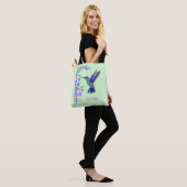 Hummingbird Design Botanische Bloemen Vogelliefheb Tote Bag (Op model)