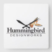 Hummingbird Designworks wandklok (Voorkant)