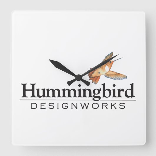 Hummingbird Designworks wandklok (Voorkant)