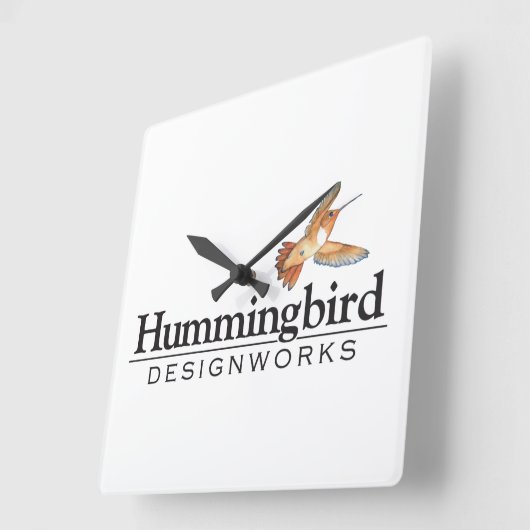 Hummingbird Designworks wandklok (Hoek)