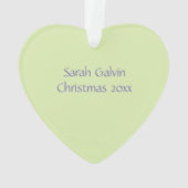 Hummingbird die vliegt naar een naam van een bloem ornament (achterkant)