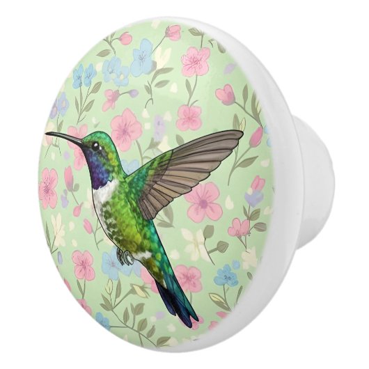 Hummingbird Door Pull Keramische Knop (Rechts)