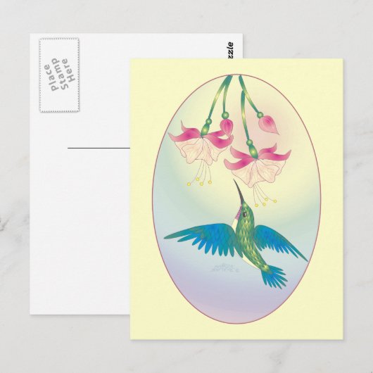 HUMMINGBIRD DOOR SHARON SHARPE BRIEFKAART (Voorkant / Achterkant)