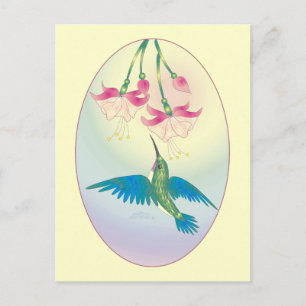 HUMMINGBIRD DOOR SHARON SHARPE BRIEFKAART