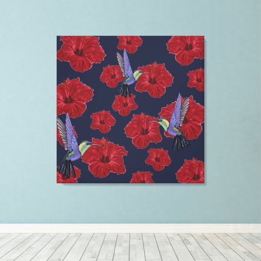 Hummingbird Dream Canvas Afdruk (Insitu (Houten vloer))
