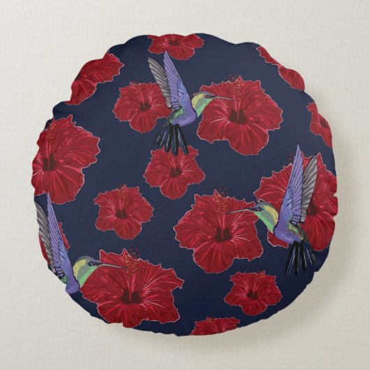 Hummingbird Dream Rond Kussen (Voorkant)