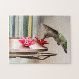 Hummingbird Drink van een aanvoerpuzzel Legpuzzel