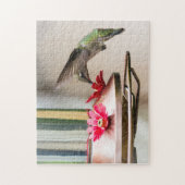 Hummingbird Drink van een aanvoerpuzzel Legpuzzel (Verticaal)