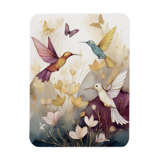 Hummingbird Earthtones Magneet (Verticaal)