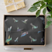 Hummingbird Eisvogel Life Watercolor  Tissuepapier (Geschenk)