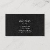 Hummingbird Elegant Dark Linen Visitekaartje (Achterkant)