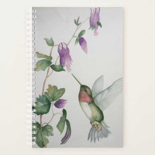 Hummingbird Elegant Waterverf Planner (Voorkant)