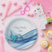 Hummingbird en Blue Wave Verjaardag borden Papieren Bordje (Feest)