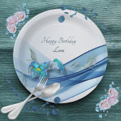 Hummingbird en Blue Wave Verjaardag borden Papieren Bordje