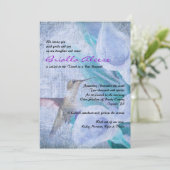 HUMMINGBIRD EN CALLA LILY Bat Mitzvah Invitation Kaart (Staand voorkant)