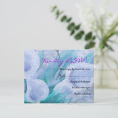 HUMMINGBIRD EN CALLA LILY Bat Mitzvah Reply Kaart (Staand voorkant)