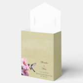 Hummingbird en Hibiscus bruiloft | Geel Bedankdoosjes (Geopend)