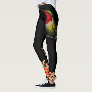 HUMMINGBIRD EN STROMEN ZWARTE DOUANE Leggings
