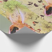 HUMMINGBIRD EN STROOMSTROMEN Papier voor onmiddell (Hoek)