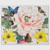 HUMMINGBIRD- EN STROOMWAPENPAPIER CADEAUPAPIER (Vlak)