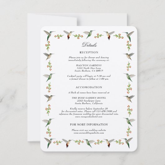 Hummingbird Enclosure Kaart (Voorkant)