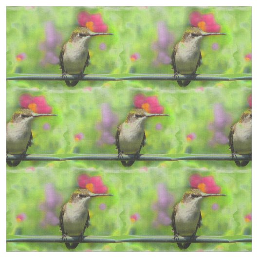 Hummingbird Fabric Stof (Swatch)