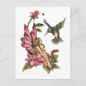 Hummingbird Fairy Briefkaart (Voorkant)