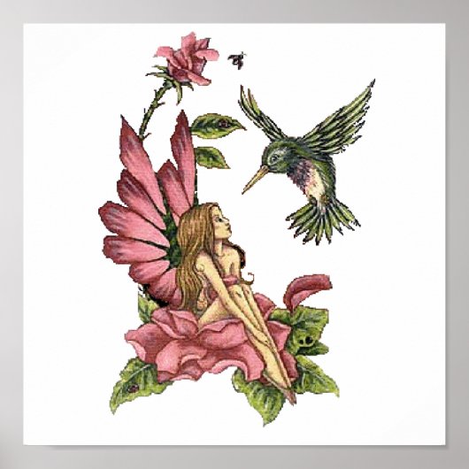 Hummingbird Fairy Poster (Voorkant)