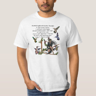 Hummingbird Fairy Queen Nectar Recipe T-shirt