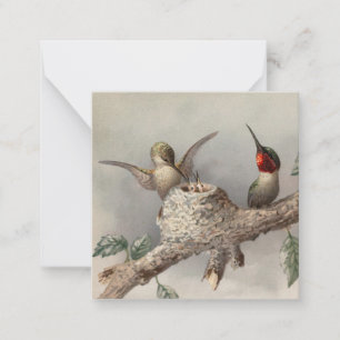 Hummingbird Family Notecard Notitiekaartje