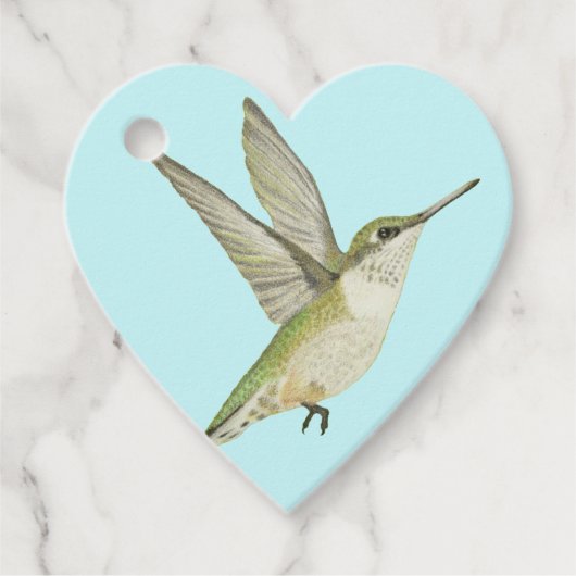 Hummingbird Favor Tags Bedankjes Labels (Voorkant)