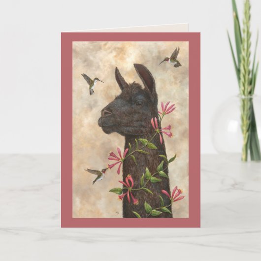 Hummingbird feeder card kaart (Voorkant)