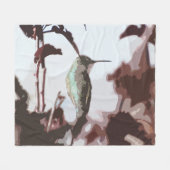 Hummingbird Fleece Blanket (Voorkant (Horizontaal))