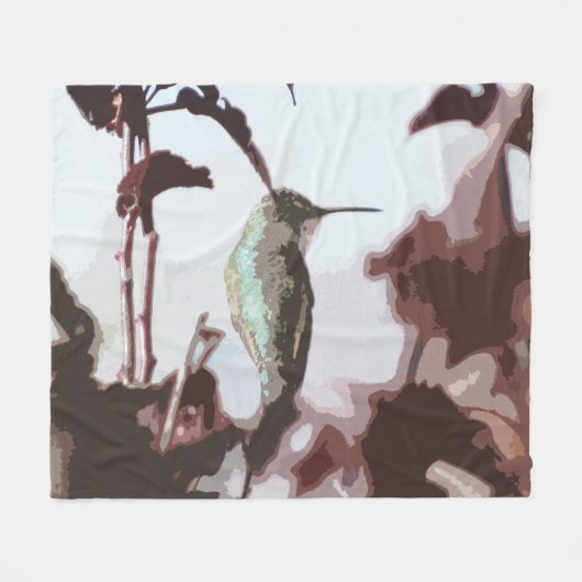 Hummingbird Fleece Blanket Deken (Voorkant (Horizontaal))