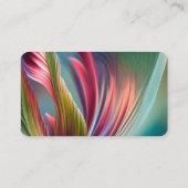 Hummingbird Flight Colorful Abstracte Elegant Bird Visitekaartje (Achterkant)