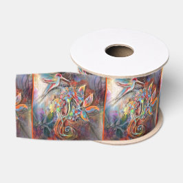 Hummingbird Flight Soft Pastels Art Grosgrain Lint