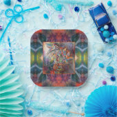 Hummingbird Flight Soft Pastels Art Papieren Bordje (Feest)